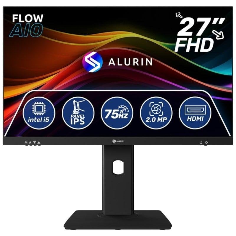 PC Tout-en-un Alurin Flow i5-12400 27" 16Go 500Go