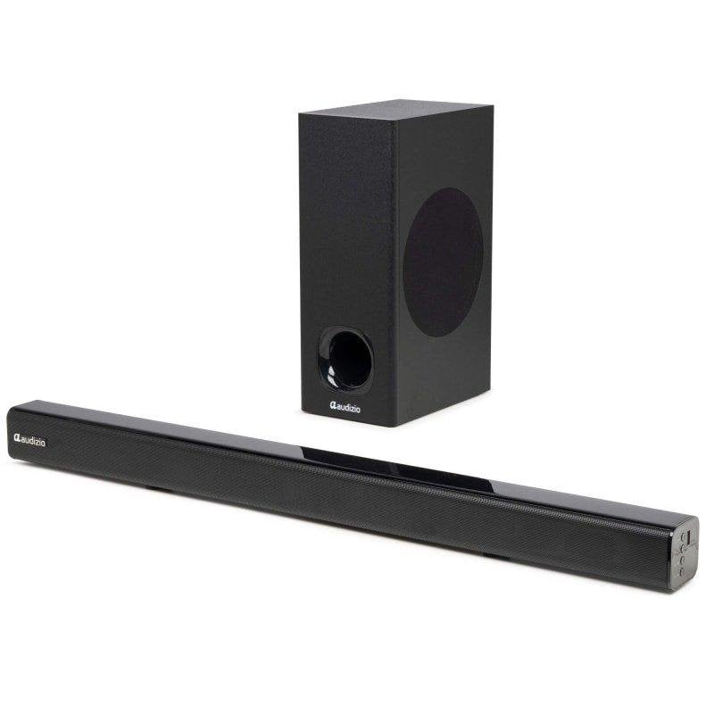 Barra de sonido Audizio SB82S 2.0 120W Bluetooth 5.3 HDMI ARC Subwoofer Negra