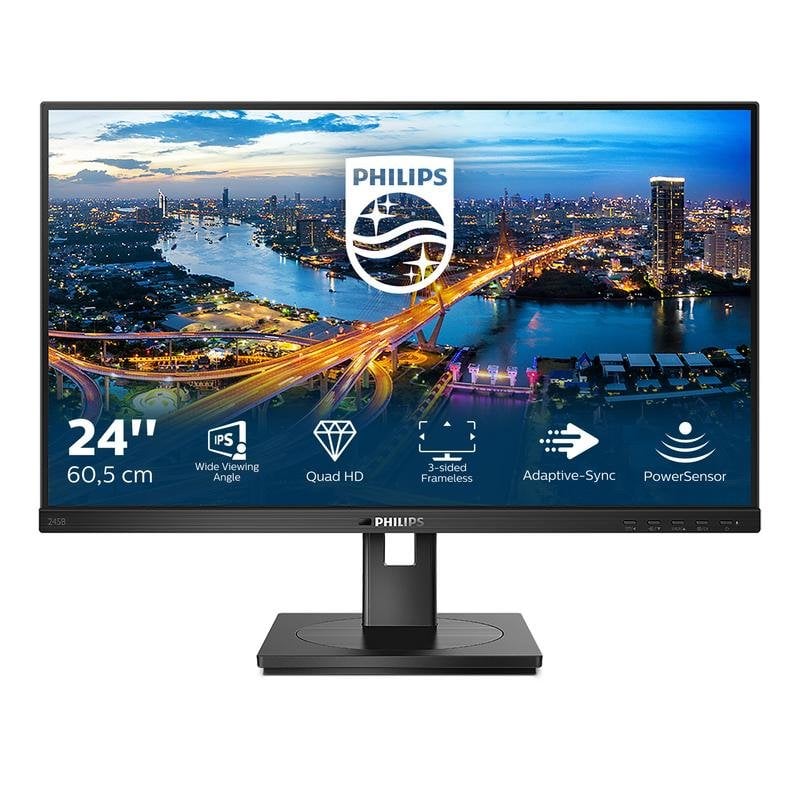 Monitor Philips B Line 245B1/00 23,8" Quad HD 75Hz IPS Höhenverstellbar