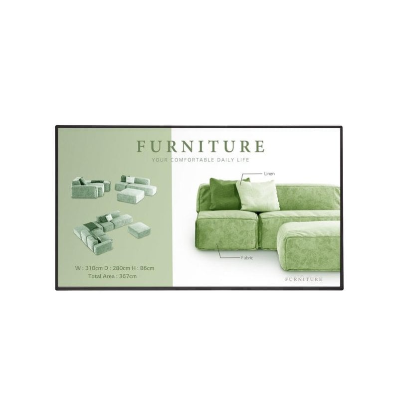 Monitor LG 55UM5N-H 55" UltraHD 4K 60Hz IPS WiFi Sinalização Digital 24/7