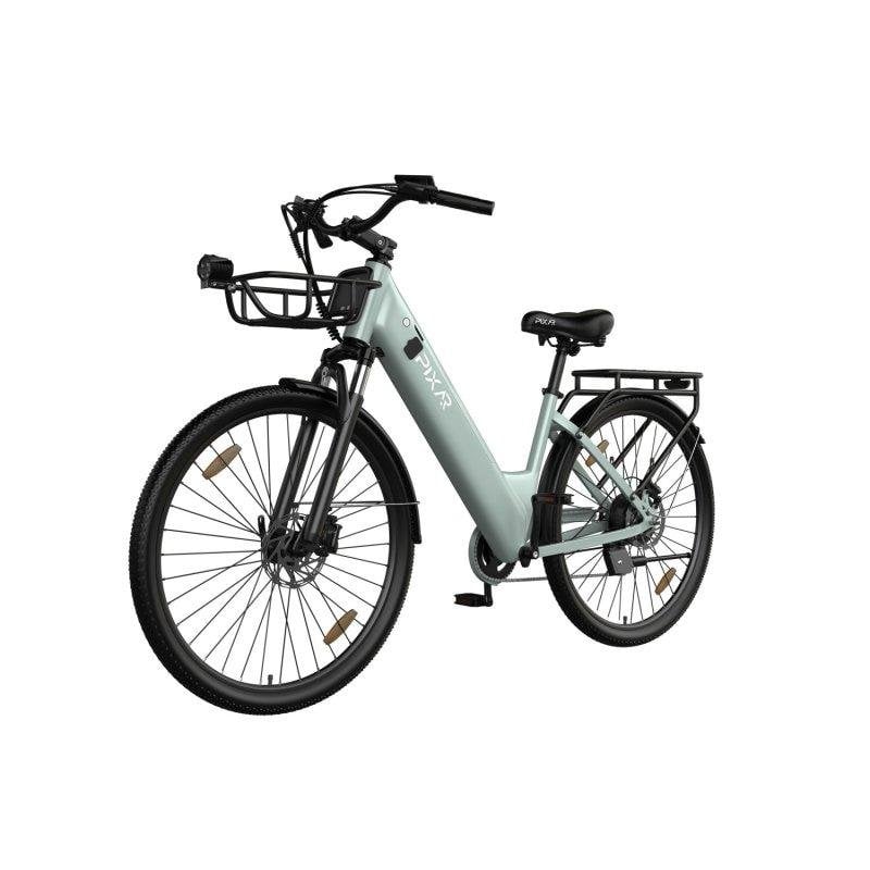 Bicicleta Eléctrica Pixar C1 Pro Motor 250W Batería 36V 18Ah Frenos Hidráulicos Verde