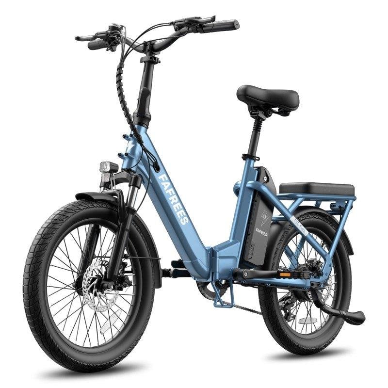 Bicicleta Elétrica Dobrável Fafrees F20 Flex - Motor 250W Bateria 36V25Ah Cinzento Azul
