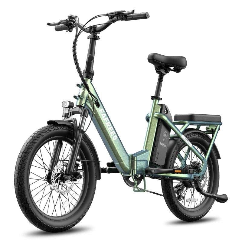 Bicicleta Eléctrica Plegable Fafrees F20 Flex 250W 36V 25Ah Verde Morado
