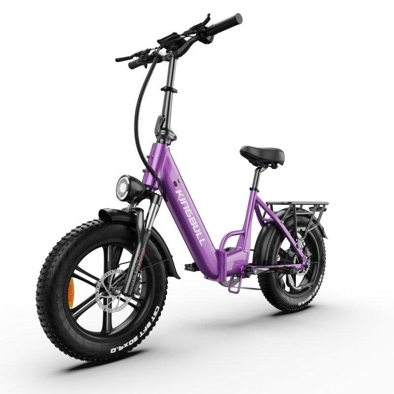 Bicicleta Elétrica Maxturn Literider 2.0 500W 48V 13.5Ah 20 Polegadas Freios a Disco Hidráulicos Roxo