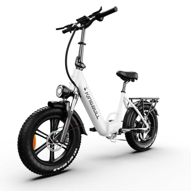 Bicicleta Elétrica Maxturn Literider 2.0 500W 48V 13.5Ah 20 Polegadas Freios a Disco Hidráulicos Branca