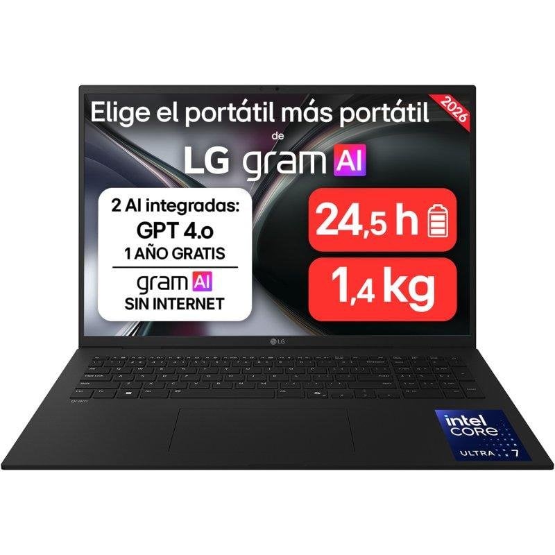 Portátil LG Gram 17Z90TL 17" Intel Core Ultra 7 258V 32GB 512GB SSD Intel Arc FreeOS
