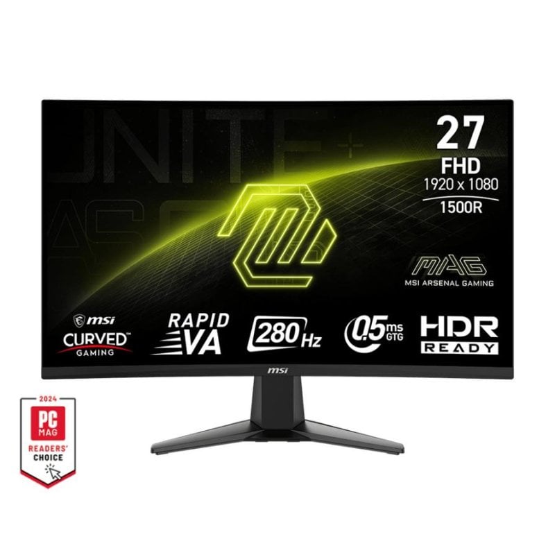 Monitor MSI MAG 276CXF 27" FullHD 280Hz Rapid VA Curvo HDR Pantalla Antirreflectante