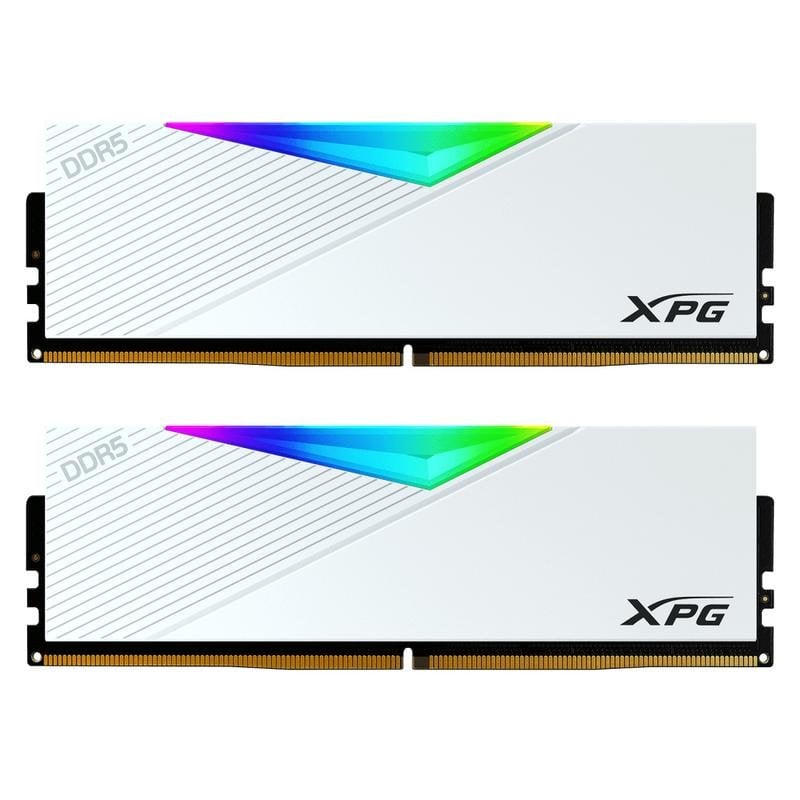 Memoria RAM ADATA LANCER RGB 64GB 2x32GB DDR5 6000MHz CL30 AMD EXPO Bianco