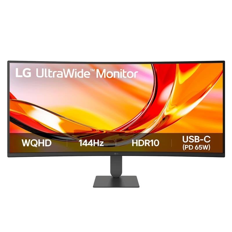 Monitor LG 34'' UltraWide Quad HD 144Hz VA Curvo FreeSync Premium HDR10 Ajuste altura