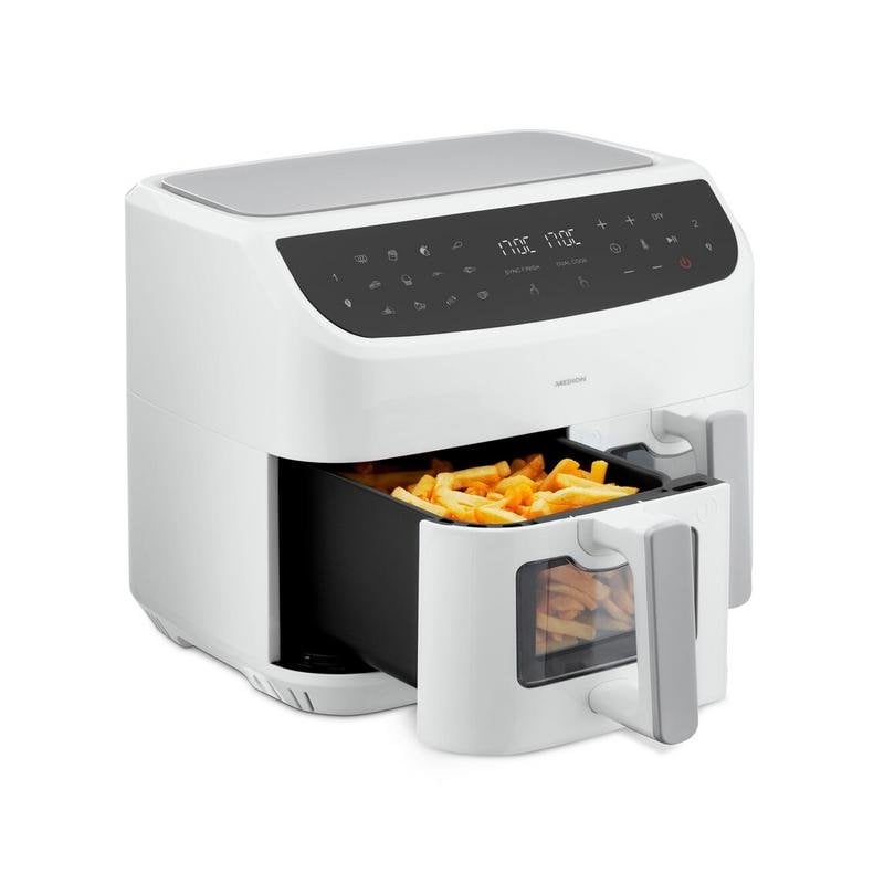 Freidora de aire Medion LIFE P20 8,7L 2600W doble cámara con pantalla táctil
