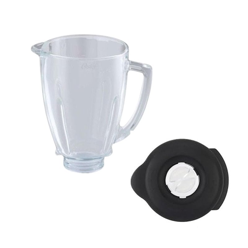 Kit De Repuesto Para Batidora Oster – Jarra De Vidrio Redonda + Tapa Con Tapón – Modelos 0004655esp-050 Y Bpst02-b00-050