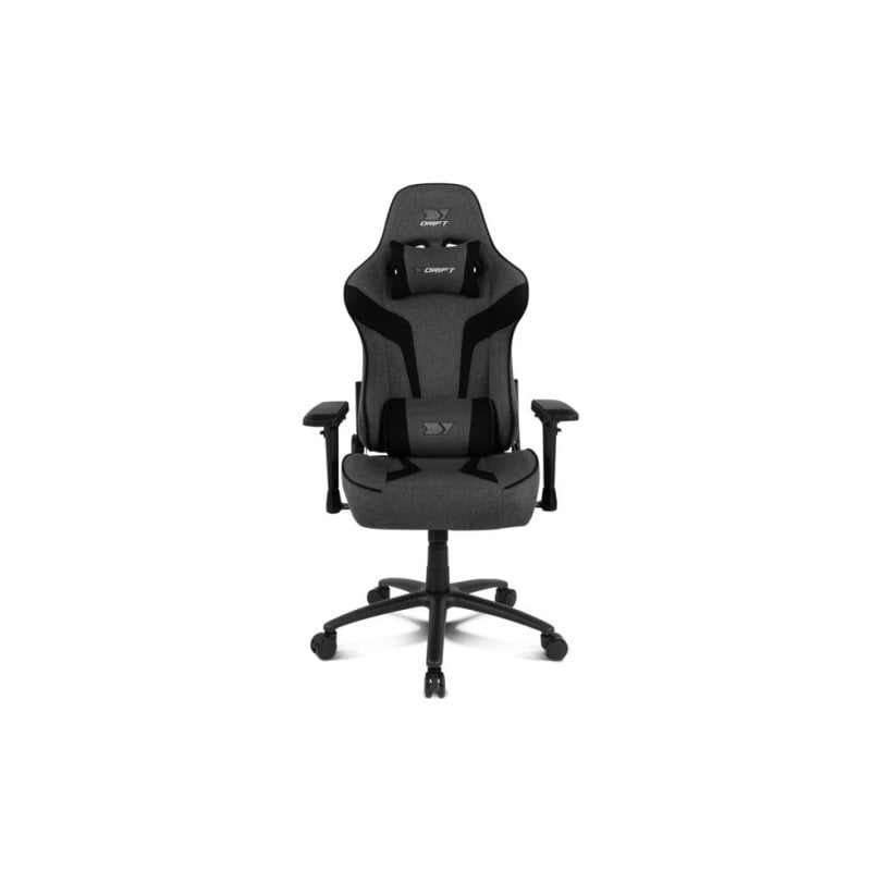 Silla Gaming Drift DR90XXL Tela Gris/Negro Reposabrazos 4D XL