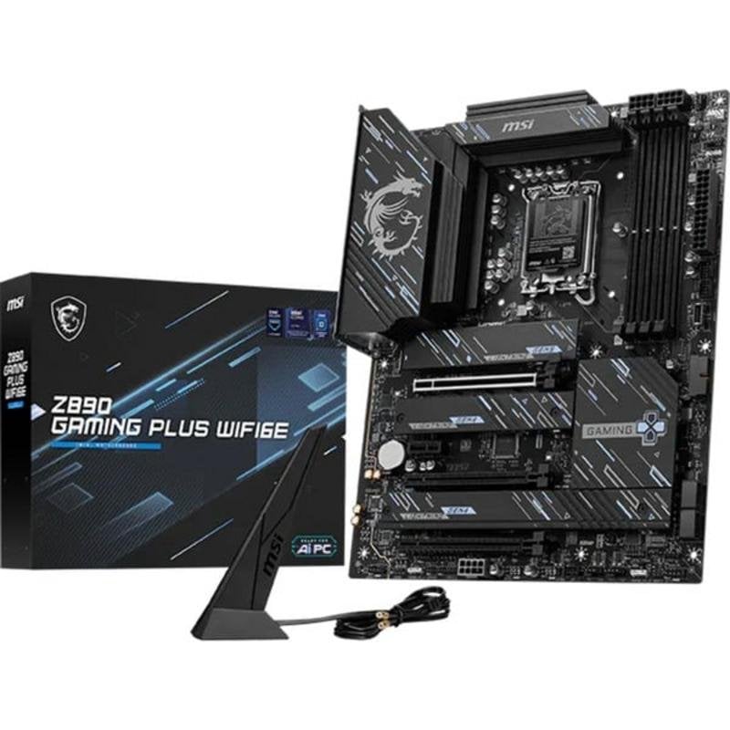 Carte mère MSI Z890 GAMING PLUS WIFI6E Intel Z890 LGA 1851 DDR5 ATX RGB