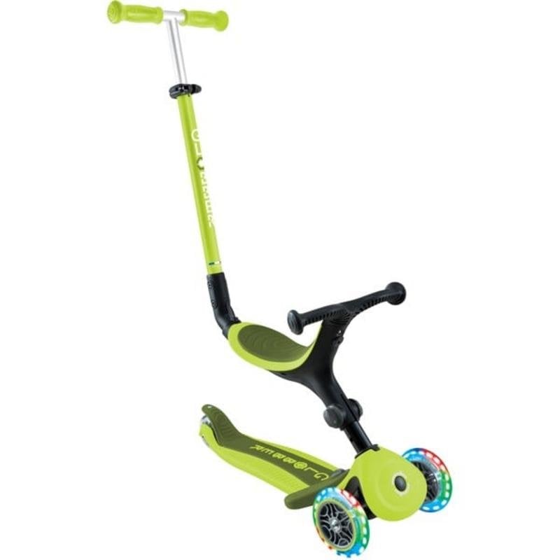 Globber Go-Up Active Lights 3-Rad Scooter beleuchtet Limone