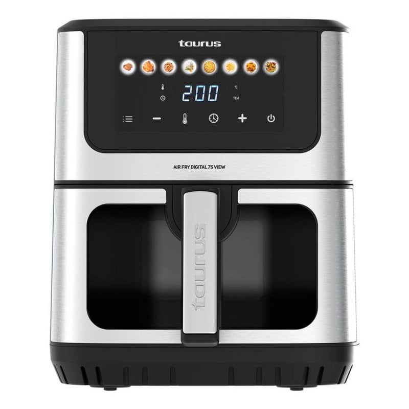 Airfryer Taurus AIR FRY DIGITAL 7S VIEW Venster 6,5L 1600W Touchpaneel