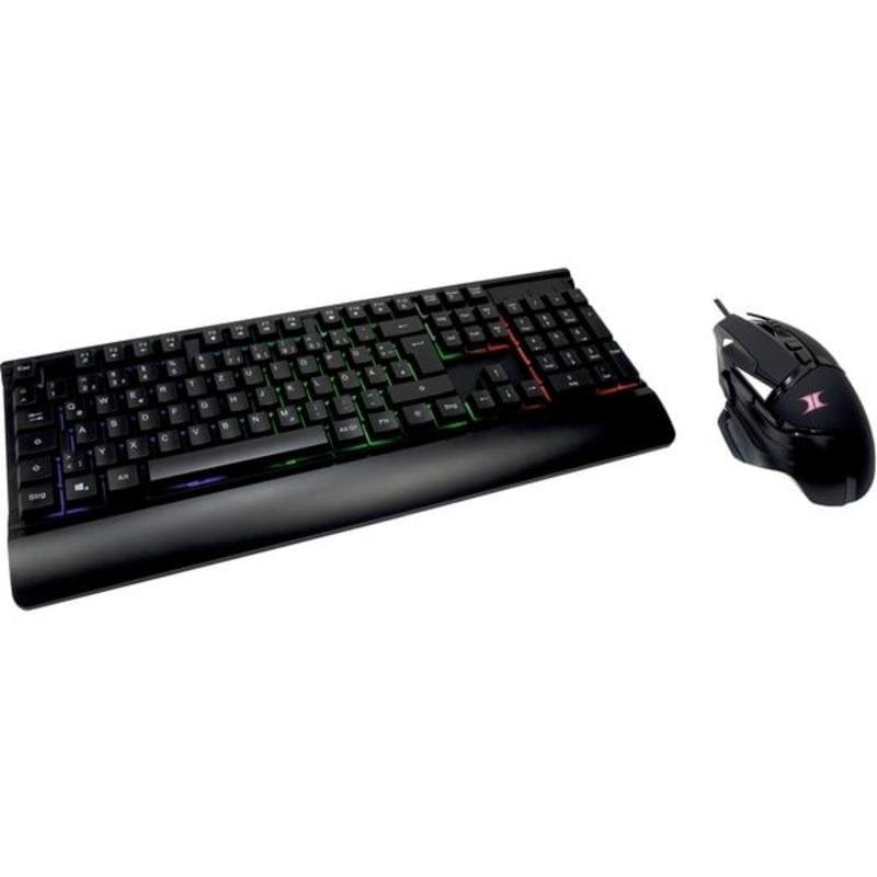 Tastiera Inter-Tech KC-3000 gaming completa con mouse ergonomico tedesco