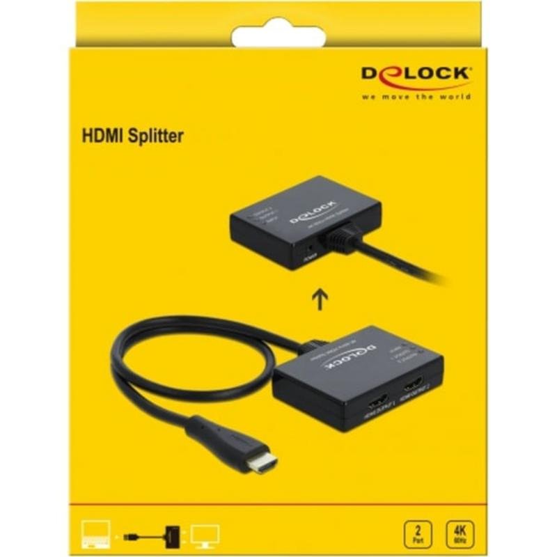 Splitter HDMI 1 Ingresso 4 Uscite 4K – Duplica Il Segnale Su 4 Schermi, Con EDID, HDR E HDCP 1.4, Per PC E Console