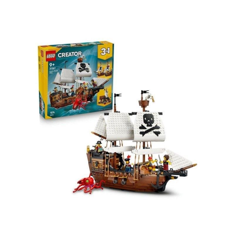 LEGO Creator 3 En 1 Mítico Barco Pirata 31387 1074 pièces