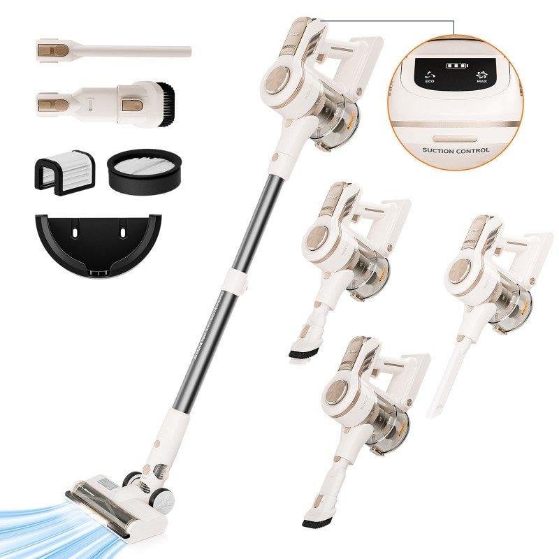 Aspiradora sin Cable Welltin ROUNY V14 150W 40 min HEPA 500 ml Blanca