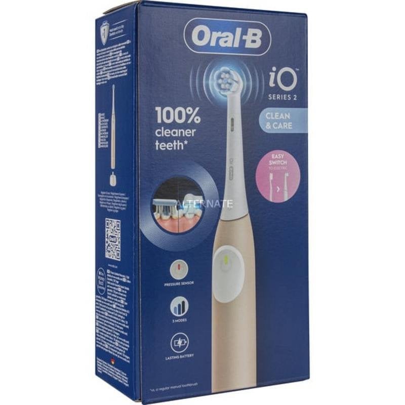 Escova de Dentes Elétrica Oral-B iO Série 2 Calm Pink 3 Modos Sensor Pressão Temporizador