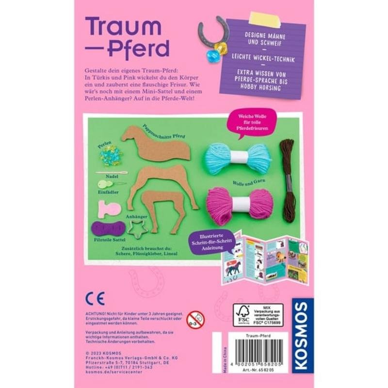 Kit de Manu KOSMOS Traumpferd Création Cheval Enveloppé en Laine - vue 7