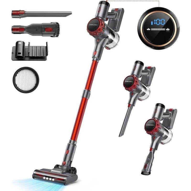 Aspiradora sin Cable Rolipo S3P Ligera Potente Rojo y Gris 2,5 kg