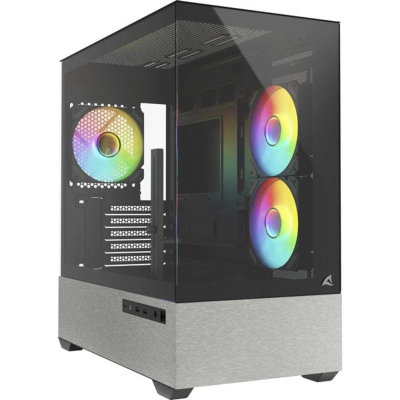 Caixa PC Sharkoon MK7 ARGB Micro ATX com 3 Ventiladores RGB