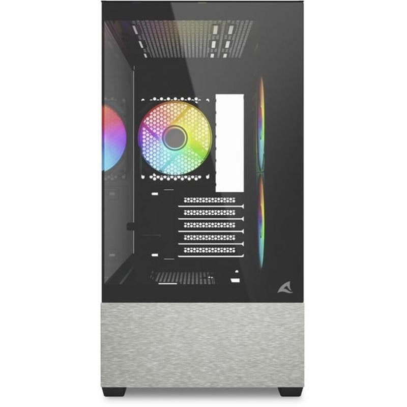 Boîtier Mini Tour SHARKOON MK7 Verre trempé ARGB Compatible µATX BTF