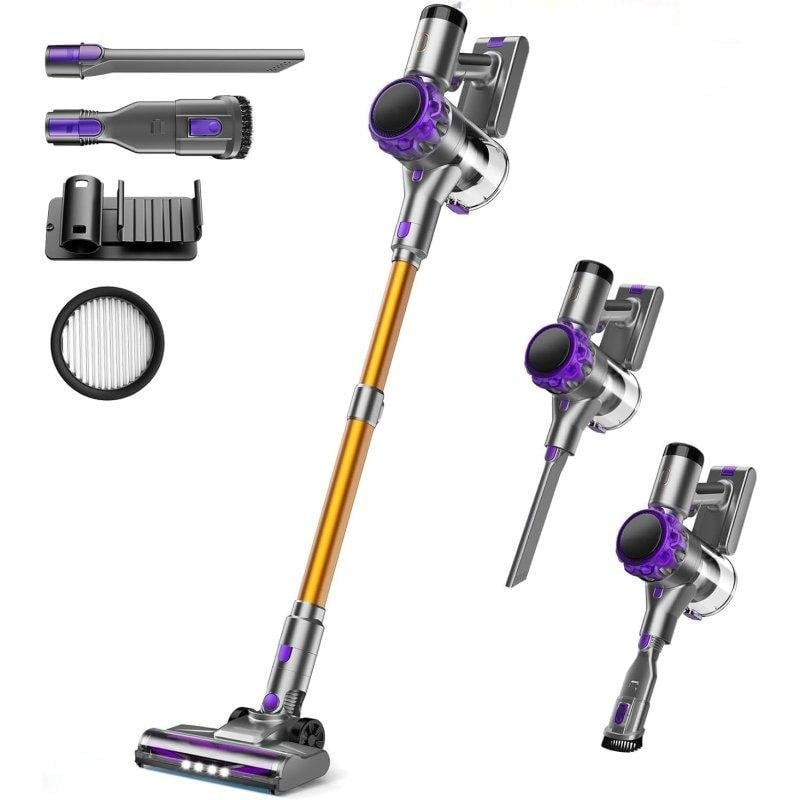 Aspiradora sin Cable Rolipo S3P 250W Ligera 2,5 kg Morado y dorado
