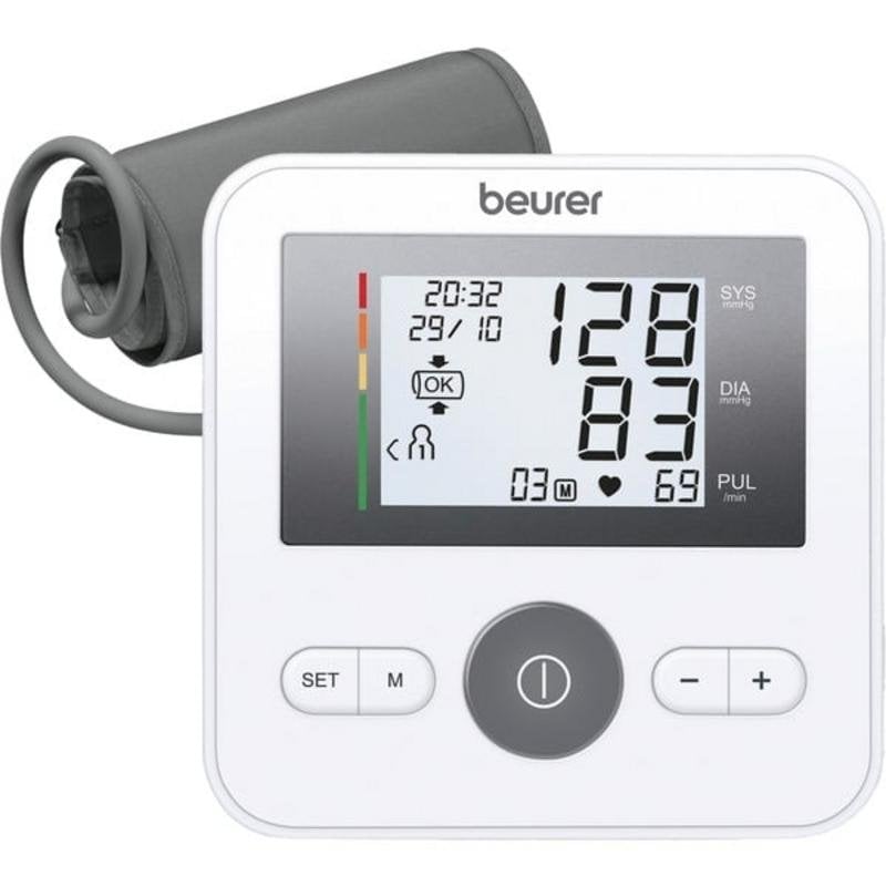 Tensiómetro de braço Beurer BM 27+ com braçadeira 22-42 cm e ligação USB