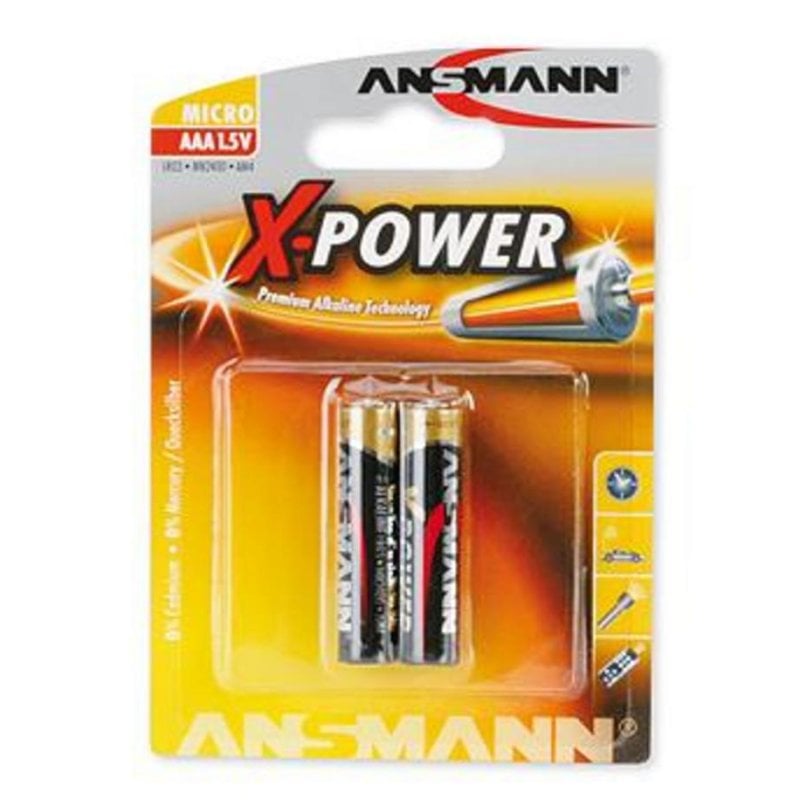 Pilha Alcalina Ansmann X-Power Micro AAA 1,5 V