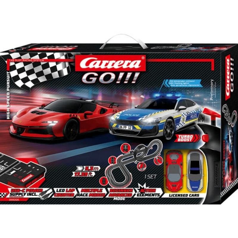 Pista de Carreras Carrera GO!!! High Speed Pursuit 1:43 5,3 m