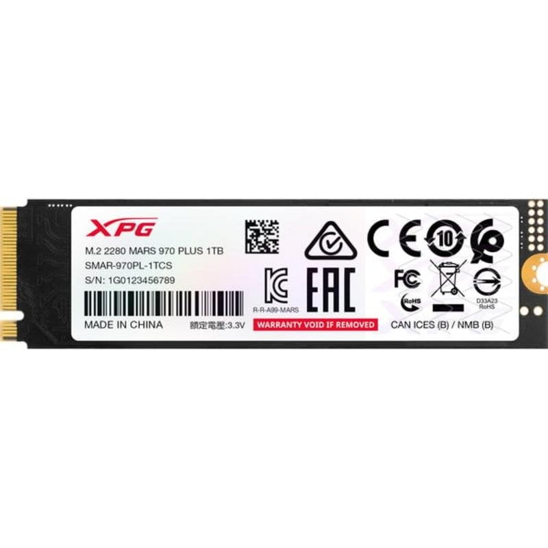 Disco Duro ADATA MARS 970 PLUS 1TB SSD PCIe 5.0 10.500 MB/s Lettura