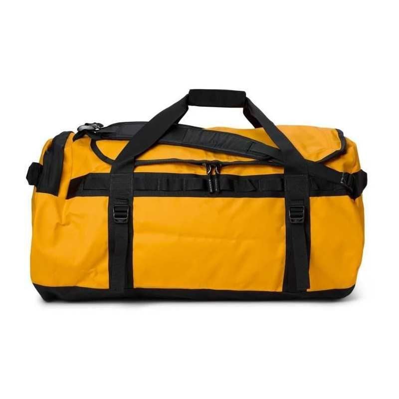 The North Face Base Camp Duffel L 95l Summit Gold/black, Bolsa De Viaje Y Deporte Con Correas Tipo Mochila, Tejido Resistente Y Cierre Superior