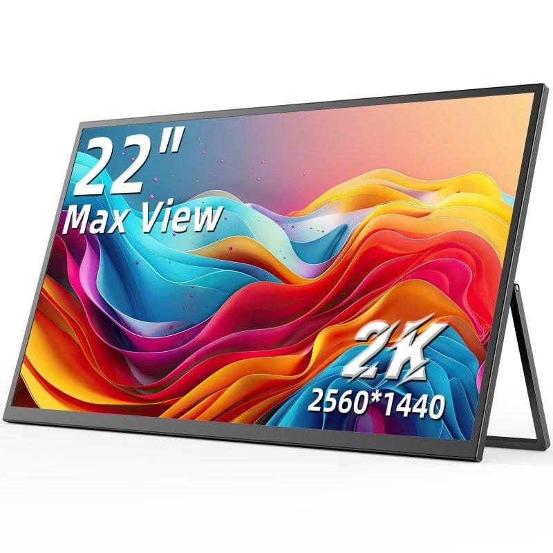 Monitor Uperfect 22" QHD 2K QLED 1000:1 USB-C Mini HDMI Montaje VESA Antirreflejo