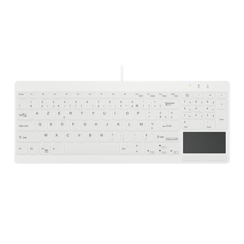 Teclado Contour Design Active Key alámbrico com touchpad e layout French