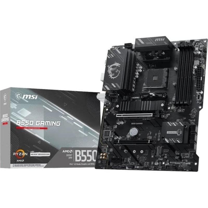 Placa Base MSI B550 GAMING AMD B550 AM4 DDR4 ATX PCIe 4.0 RGB