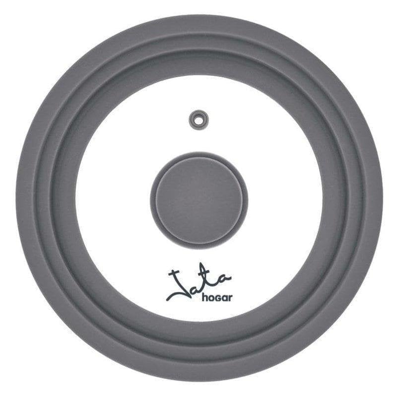 Tampa Jata T16 Vidro Silicone Redonda Compatível Micro-ondas Lava-louças