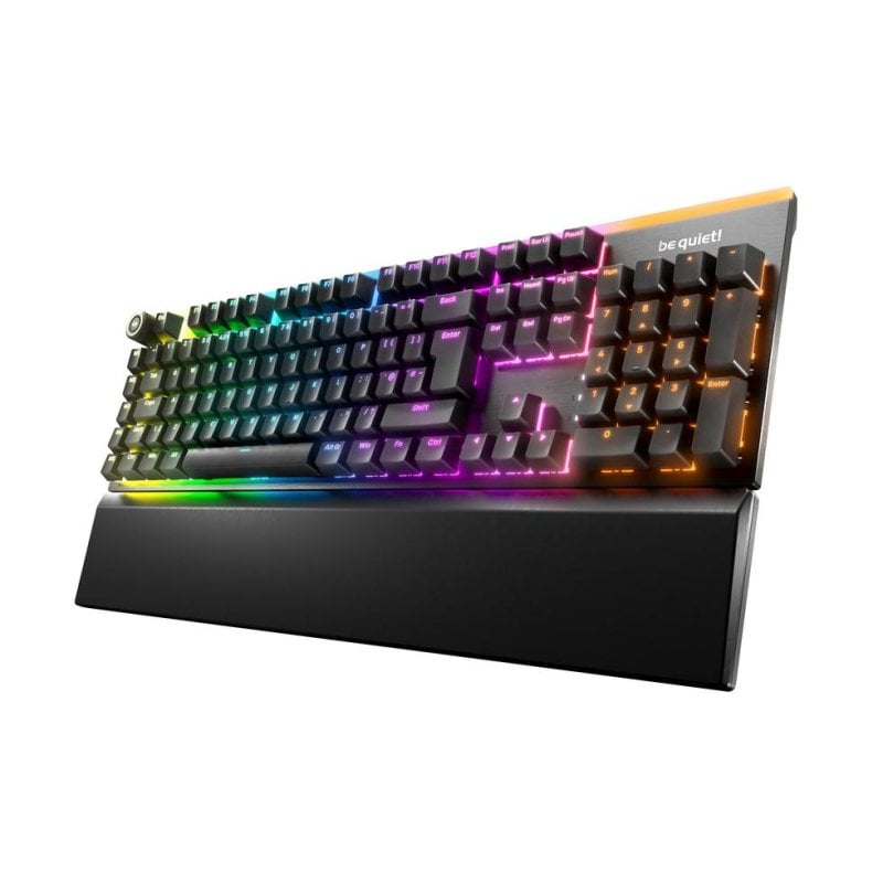 Teclado be quiet! Light Mount Silent Linear mecánico con RGB y reposamuñecas UK English