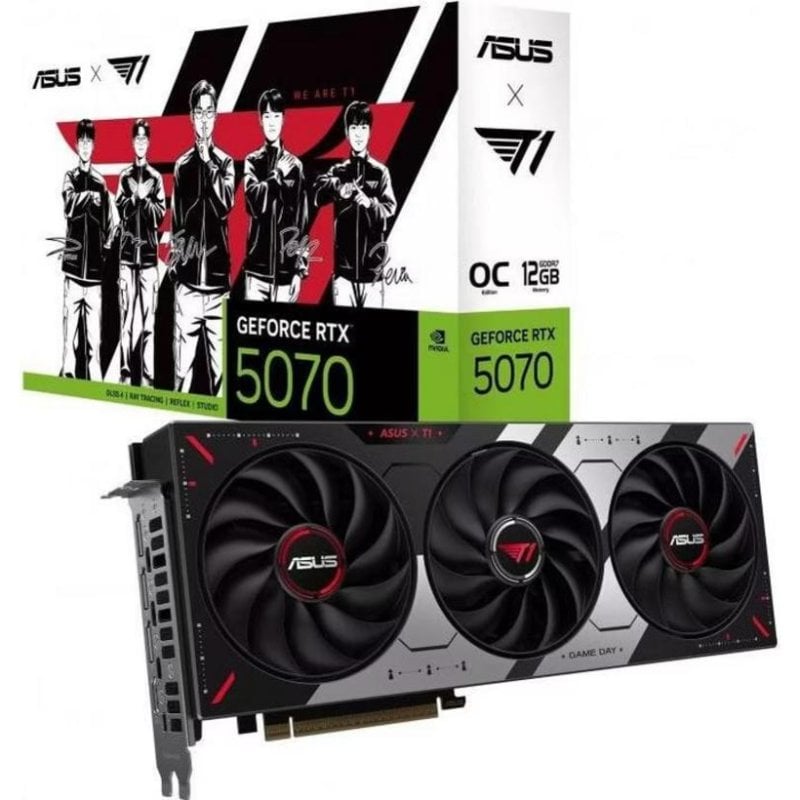 Scheda Grafica ASUS GeForce RTX 5070 OC Reflex 2 12GB GDDR7 AI DLSS4 Raffreddamento ottimizzato