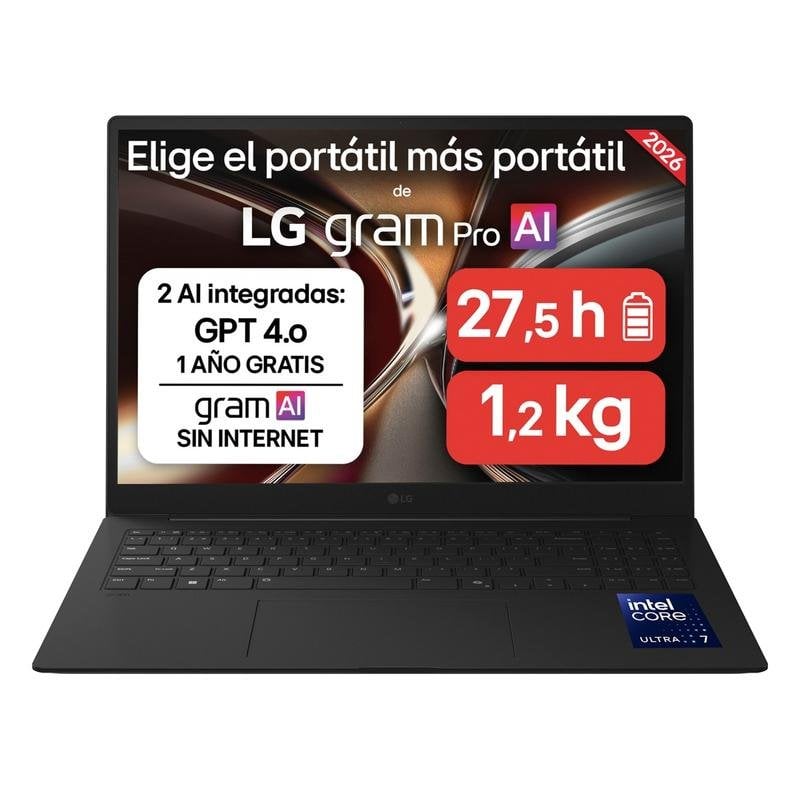 Portatile LG Gram 16Z90S 16" Intel Core Ultra 7 155H 32GB 512GB SSD Arc Graphics Senza Sistema Operativo