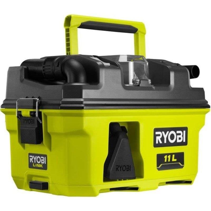 Aspirateur sans Fil Ryobi RV1811 18V 11 L Filtre HEPA H12 2 Vitesses 11,8 kPa
