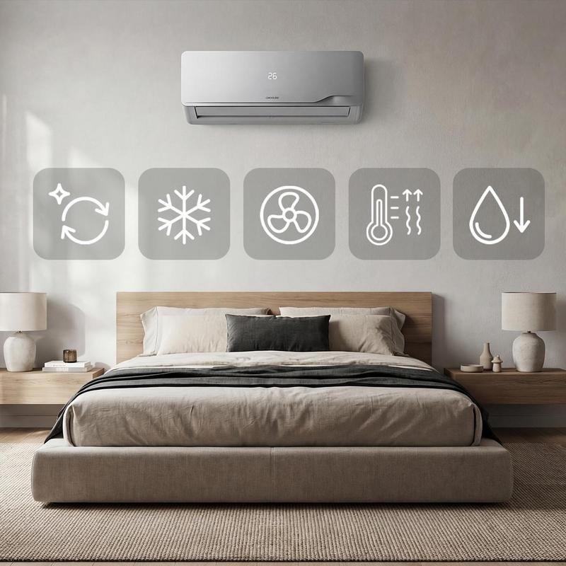 Ar Condicionado Split AirClima WindFlow 9.000 BTU Inverter Quente e Frio Comando