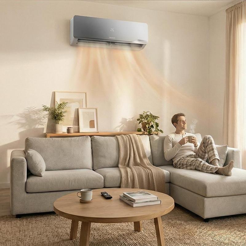 Ar Condicionado Split AirClima 12000 Wind Connected 12.000 BTU Inverter Quente e Frio WiFi