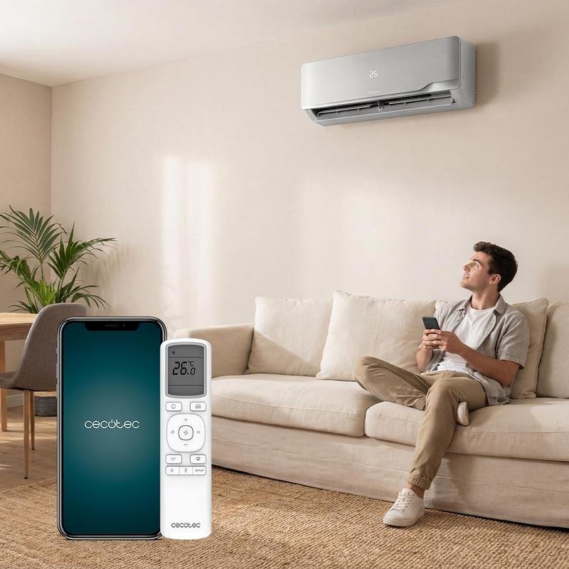 Ar Condicionado Split AirClima 12000 Wind Connected 12.000 BTU Inverter Quente e Frio WiFi