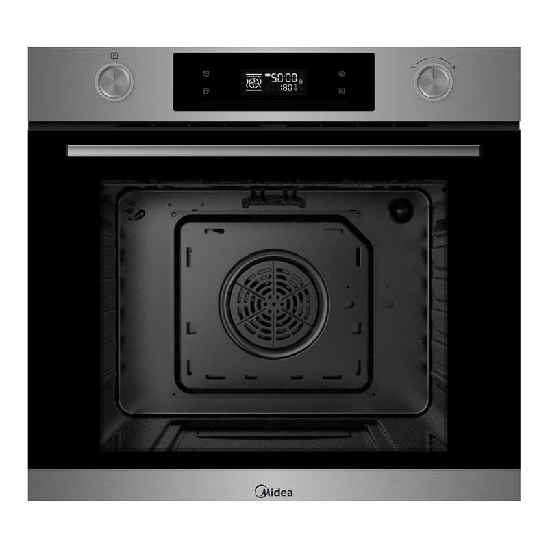 Horno Multifunción Midea 70L 60cm Pirolítico A+ con Grill y WiFi Negro