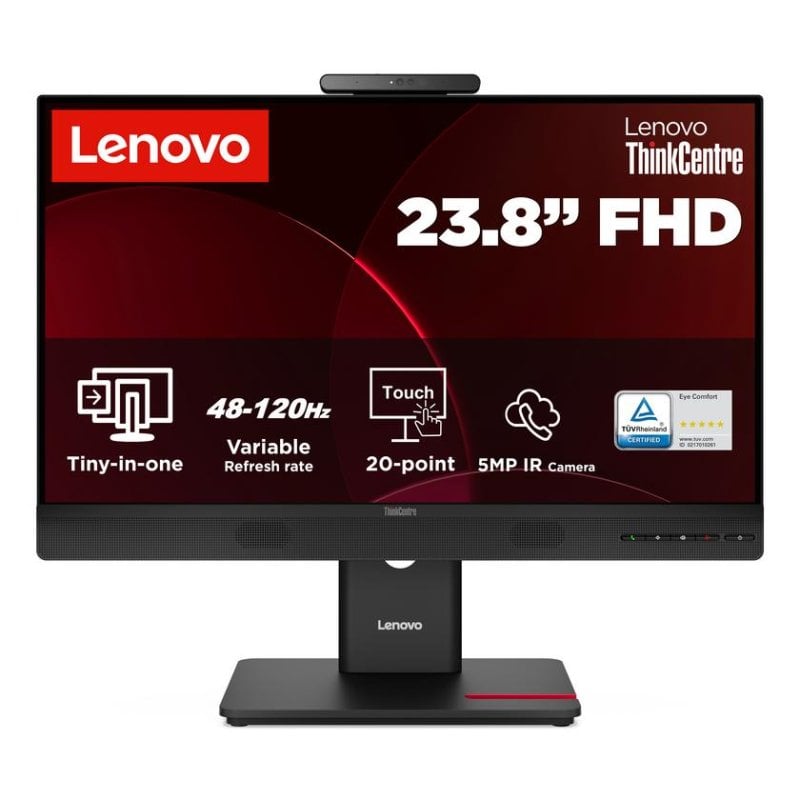 Monitor PC Lenovo ThinkCentre TIO24 Gen6 23,8" FullHD 120Hz IPS Pivot altezza regolabile Webcam integrata