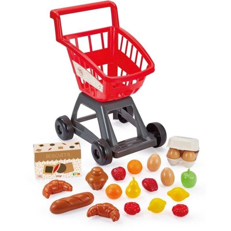 Chariot de courses jouet ECOIFFIER panier avec 20 aliments - vue 3