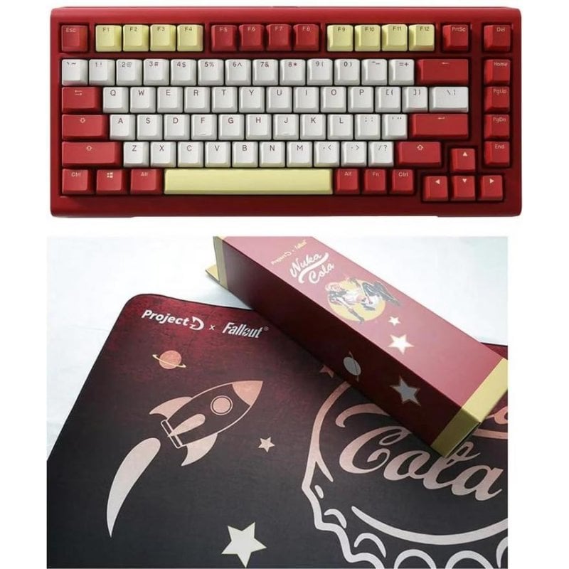 Teclado Ducky ProjectD x Fallout Tinker 75 mecánico compacto USA cable USB