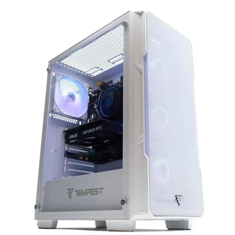 Desktop-PC PcCom Lite Intel Core i5-12400F 16GB RTX 3050 500GB SSD Weißes Gehäuse Windows 11 Home